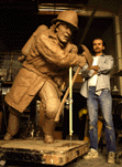 Sculpture Heros Journey, by sculptor Raymond Persinger, City of Brea, California
